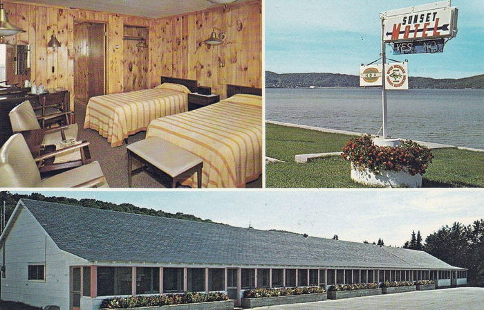 Sunset Motel - Old Postcard